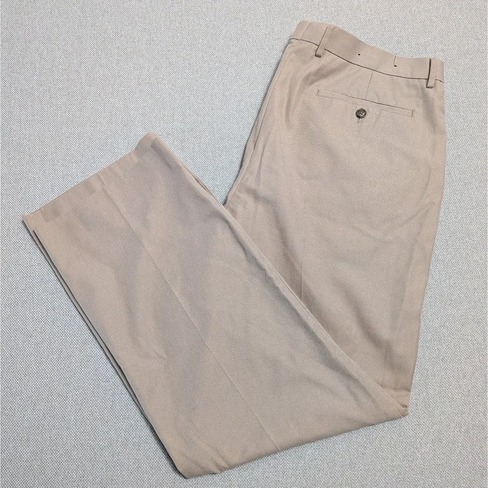 Banana Republic Men's Khaki Pants 38x32 Non-Iron Tailored Slim Fit Office Preppy